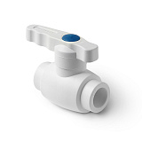Кран шаровой полипропиленовый PRO AQUA PP-R полнопроходной Ultra белый (40), арт.PA40014