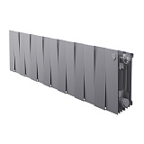 Биметаллический секционный радиатор отопления Royal Thermo PianoForte Silver Satin 200 / 14 секций