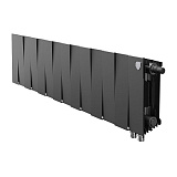 Биметаллический секционный радиатор отопления Royal Thermo PianoForte Noir Sable 200 / 14 секций нижнее правое подключение