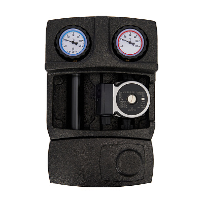 Насосная группа HOOBS , DN25, с термосмесителем, с насосом GRUNDFOS UPSO25-65 (20 С…..45 С)