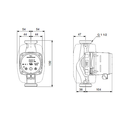 Циркуляционный насос Grundfos ALPHA2 25-40 130