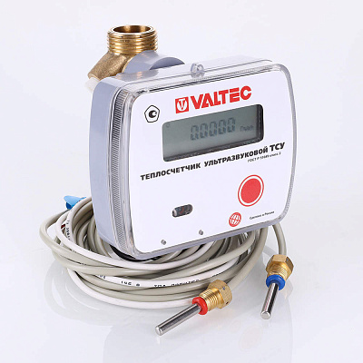 Теплосчётчик ультразвуковой VALTEC TCY-15.06.M.0.00.G, M-Bus, 0,6 м3/час (на подающий тр.)