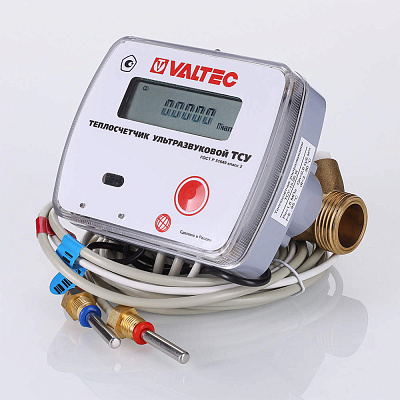 Теплосчётчик ультразвуковой VALTEC TCY-15.06.M.0.00.G, M-Bus, 0,6 м3/час (на подающий тр.)