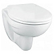 Комплект инсталляции Grohe Solido Compact 4 в 1 с подвесным унитазом Lecico Perth и панелью смыва Skate Air, белый (39116000)