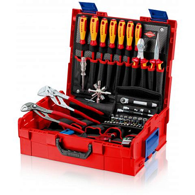 Набор инструментов KNIPEX BOXX чемодан инструментальный для сантехники, 52 пр.