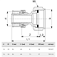 Переход на резьбовые соединения Viega Smartpress 50 x 2 3/8, модель 6763