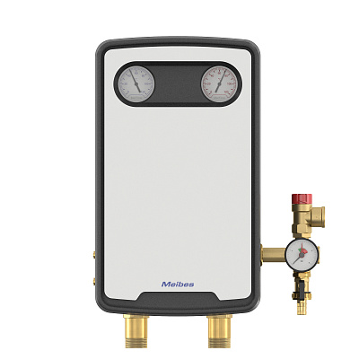 Насосная группа Meibes MeiFlow Top S UC-SD DN25 с теплообменником (30 пластин), с насосом Grundfos Alpha 2.1 25-60N