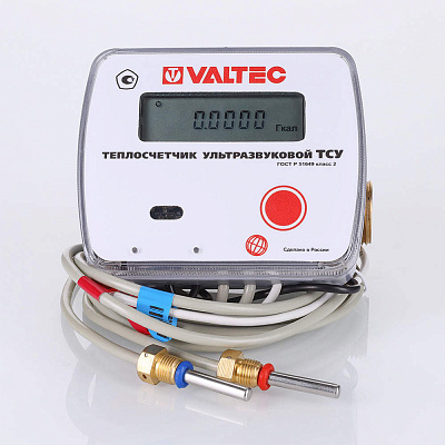 Теплосчётчик ультразвуковой VALTEC TCY-15.06.M.0.00.G, M-Bus, 0,6 м3/час (на подающий тр.)