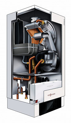Настенный газовый конденсационный котел отопления одноконтурный Viessmann Vitodens 200-W Vitotronic 100 60 кВт Тип HC1B B2HAK07