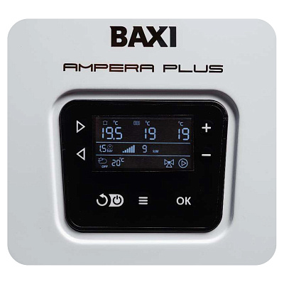 Электрический котёл отопления одноконтурный настенный Baxi Ampera Plus 9 (E8403209--)